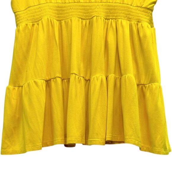 Torrid Yellow Super Soft Tie Front Keyhole Babydoll Top Size 2 2XL - Picture 6 of 11